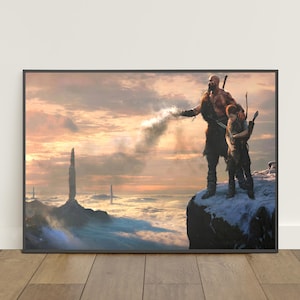 God of War Poster | Kratos & Atreus Print | Game Poster #2