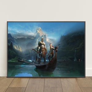 God of War Poster | Kratos & Atreus Wall Art | Game Print #3