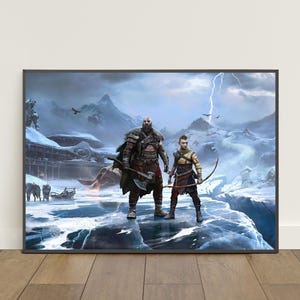 God of War Poster | Kratos & Atreus Wall Art | Game Print #4