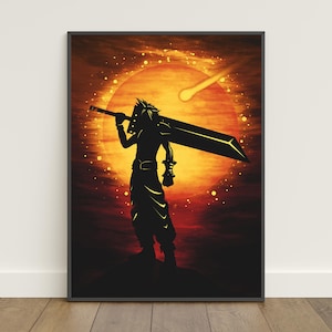 Final Fantasy Poster | Cloud Strife Wall Art | Game Print #3