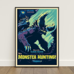 Monster Hunter World Poster | Hunter Print | Game Poster
