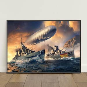 World of Warships Poster | Battleship Wall Art | Game Print #3