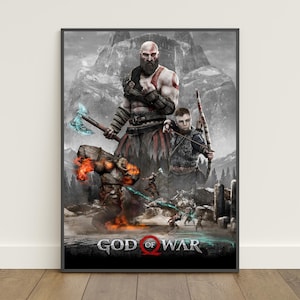 God of War Poster | Kratos & Atreus Wall Art | Game Print #5