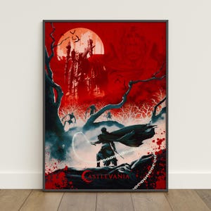 Castlevania Poster | Alucard Print | TV Show Poster | Wall Decor