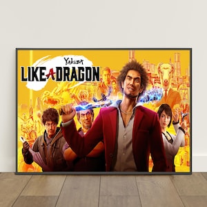 Yakuza Poster | Kazuma Kiryu Wall Art | Game Print