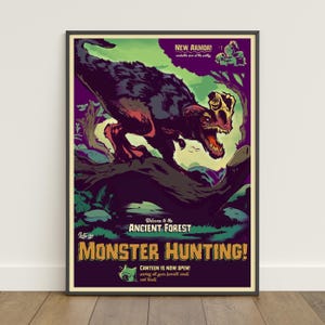 Monster Hunter World Poster | Hunter Print | Game Poster #2