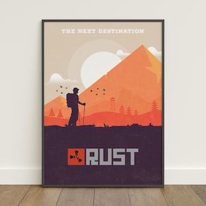 Rust Poster | Survival Game Wall Art Print | Wall Decor | Matte Paper | Frame Options