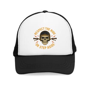 Biker Mesh Cap, Motorcycle Trucker Hat, Cool Biker Cap, Edgy Biker Hat, Sexy Biker Hat, Biker Apparel