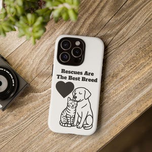 Cute Animal Rescue Phone Case, Pet Lover Gift, Animal Adoption Accessory, Unique Phone Cover, Heartwarming Pet Case, Animal Shelter [...]