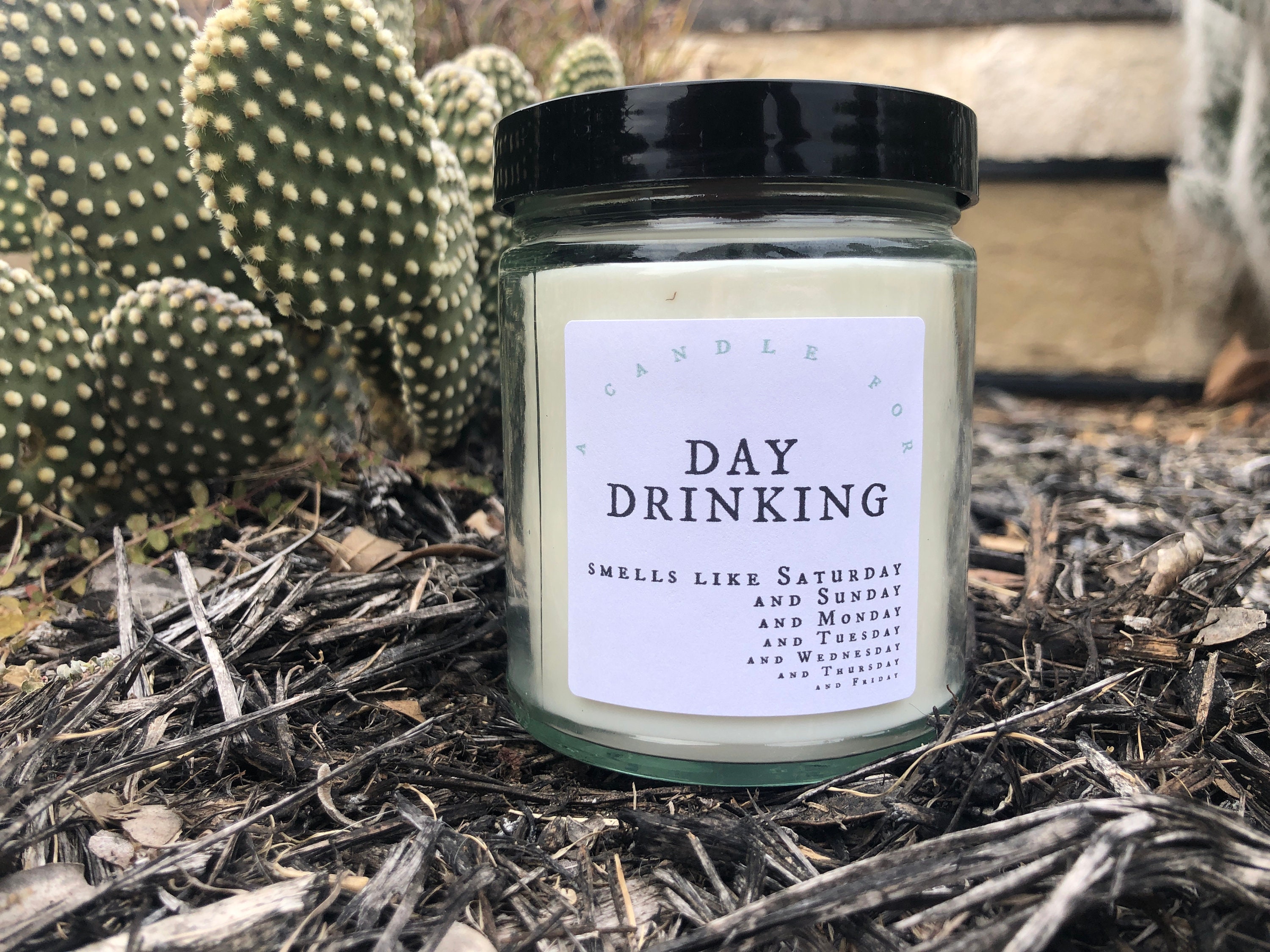 Day Drinking Wood Wick Candle