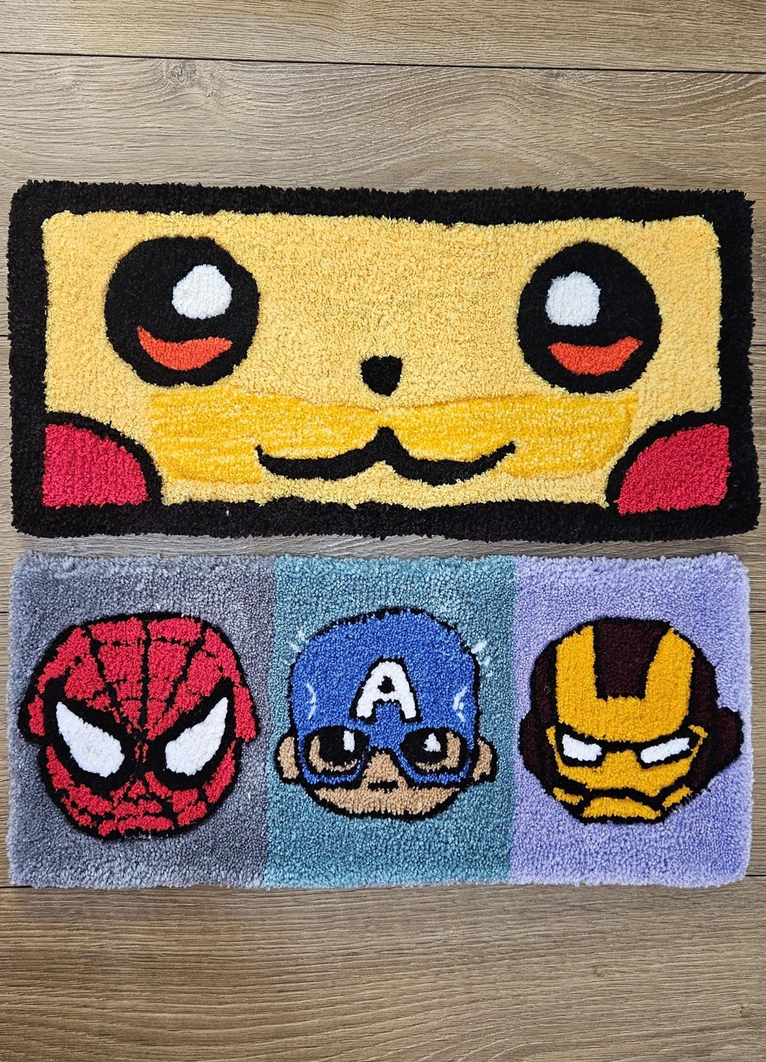 Hand-tufted Pokemon Pikachu Keyboard Mat | Pokemon Desk Rug | Handmade ...
