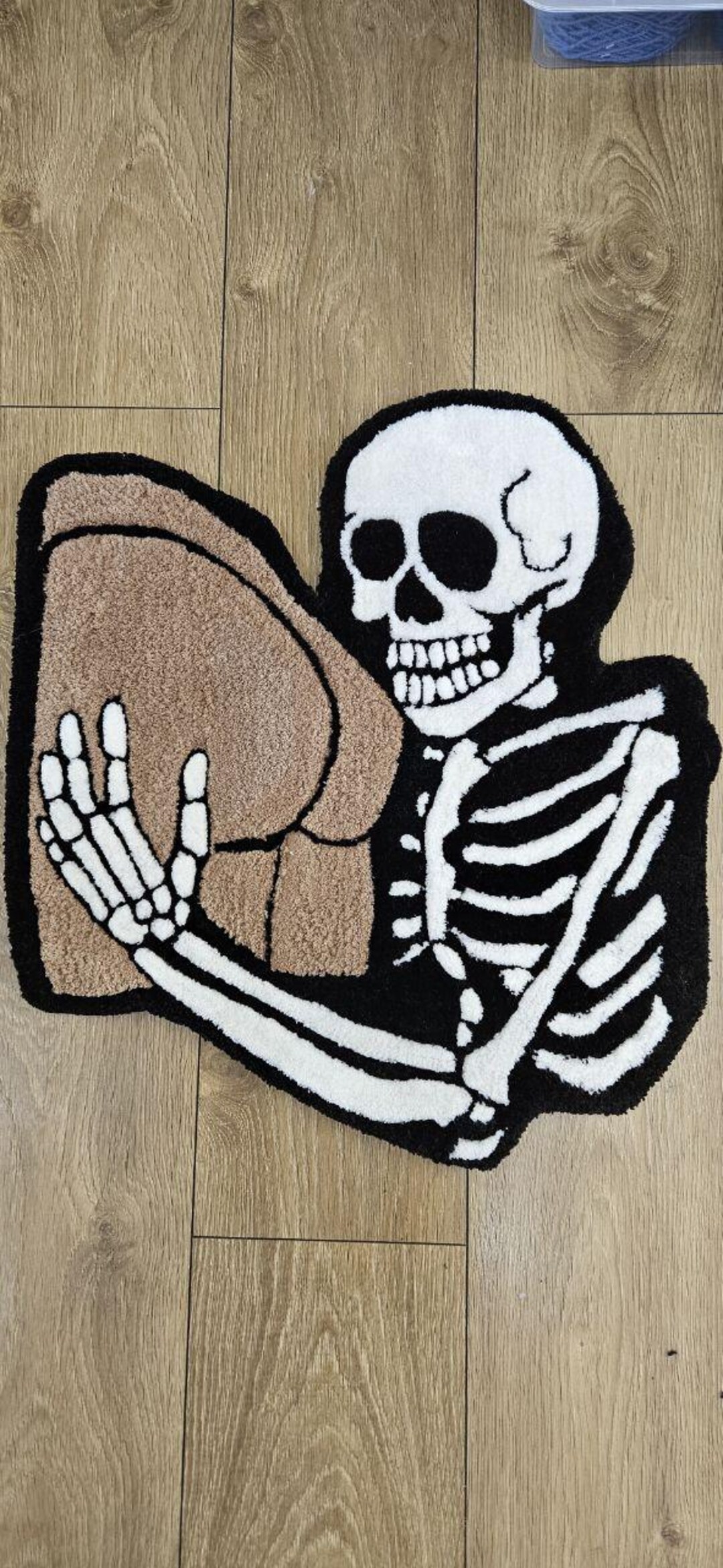 Skeleton Welcome Rug Hand-tufted Skeleton Rug | Handmade Rug | Unique Home Decoration - Etsy