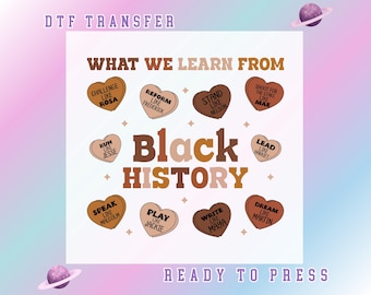 What We Learn From Black History DTF Transfer, Black History Month Ready to Press