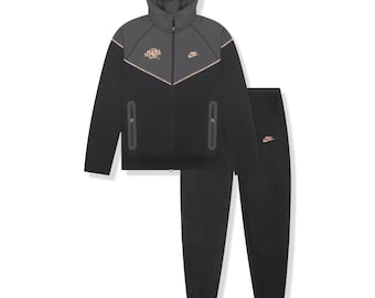 Syna World Central Cee Tech Fleece Black Tracksuit] Branded Tracksuit Outfit