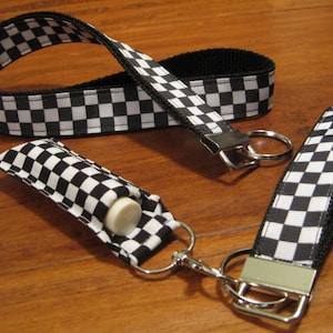 Checkered Flag Lanyard,Race  Lanyard,ID Badge Holder,Race Week,Daytona 500,Race Wristlet, Keychain, Student ID Holder,Pit Pass Holder,Gift