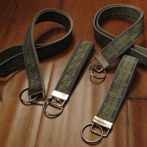 Celtic Knot Lanyard: Steel Grey Jacquard Woven ID Badge Holder