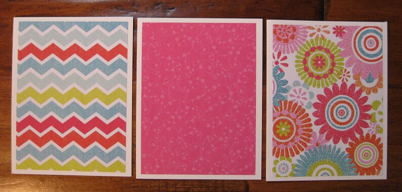 Colorful Mandala note card set of 6 handmade note cards notecards w envelopes,Stripe note cards,Thank you Gift Boxed blank notecard set