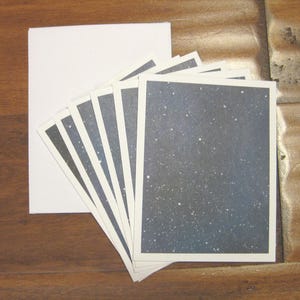 星空のノートカード 6 枚セット、箱入りの空白のノートカードセット、手作りのノートカード、夜空のノートカード、化学療法のギフト、誕生日のギフト、サンキューカード