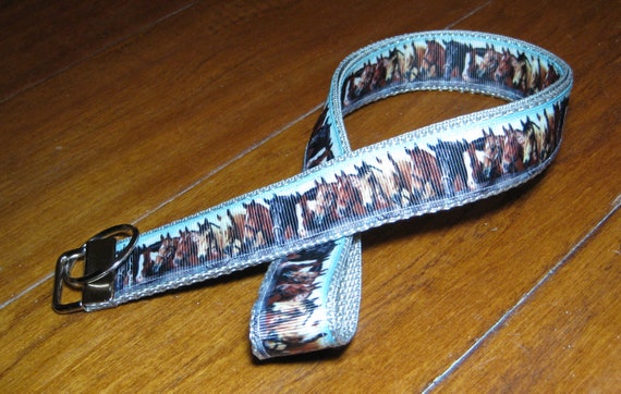Amazon.com : Horse Print Lanyard Key Chain Id Badge Holder