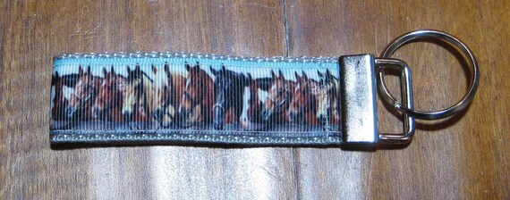 Horse Lanyard, Horse Wristlet, Key Fob, Key Chain, Badge