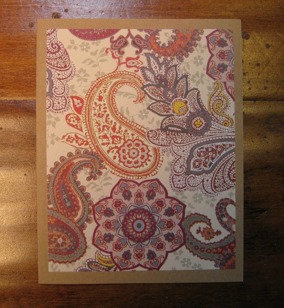 Paper & Party Supplies Greeting Cards Paisley Notecard Set