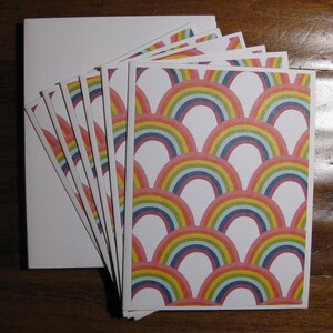 OP=OP Rainbow-notitiekaarten, set van 6 blanco kaarten in doos, handgemaakte kaarten, Pride-kaarten met enveloppen, blanco LGBTQ-kaarten, alle gelegenheden