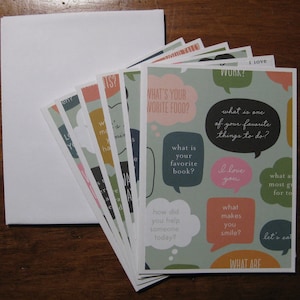 LIQUIDACIÓN Tarjetas de notas Chit Chat, juego de 6 tarjetas de notas en blanco en caja, tarjetas de notas para mantenerse en contacto, tarjetas de notas con sobres, agradecimiento, regalo de cumpleaños