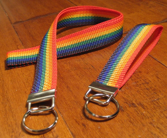 Portachiavi Con Nastro Arcobaleno E Clip Per Borsa / Regalo LGBTQ