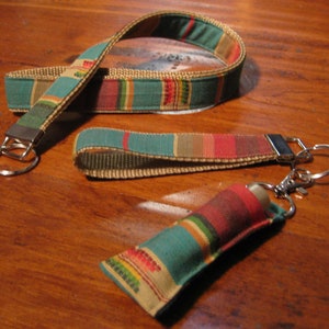 Cordino BOHO, portachiavi da polso Boho in tessuto jacquard, porta badge identificativo, portachiavi azteco, porta badge studente, cordino Boho, regalo di compleanno