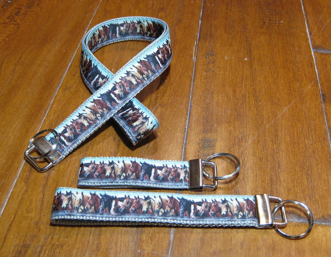 Horse Lanyard, Horse Wristlet, Key Fob, Key Chain, Badge