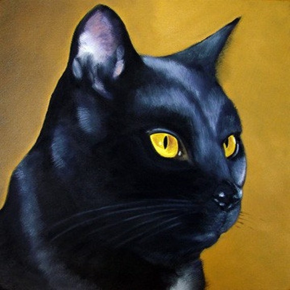 Items similar to Black Cat on Etsy