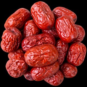 Datteri rossi di giuggiola, frutta secca biologica per snack, tè e dessert