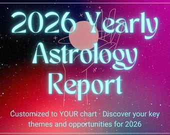 2026 Year‑Long Astrology Forecast — Personalized Astrology Chart PDF