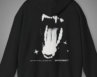 Y2k Grunge Oversize Hoodie, Unisex Goth Grunge Hoodie, Emo Goth Sweatshirt, Grunge Y2k Gift For Him And Her, 90s Dark Art Gothic Clothing