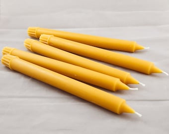 100% Beeswax Taper Candles | 2 | 12