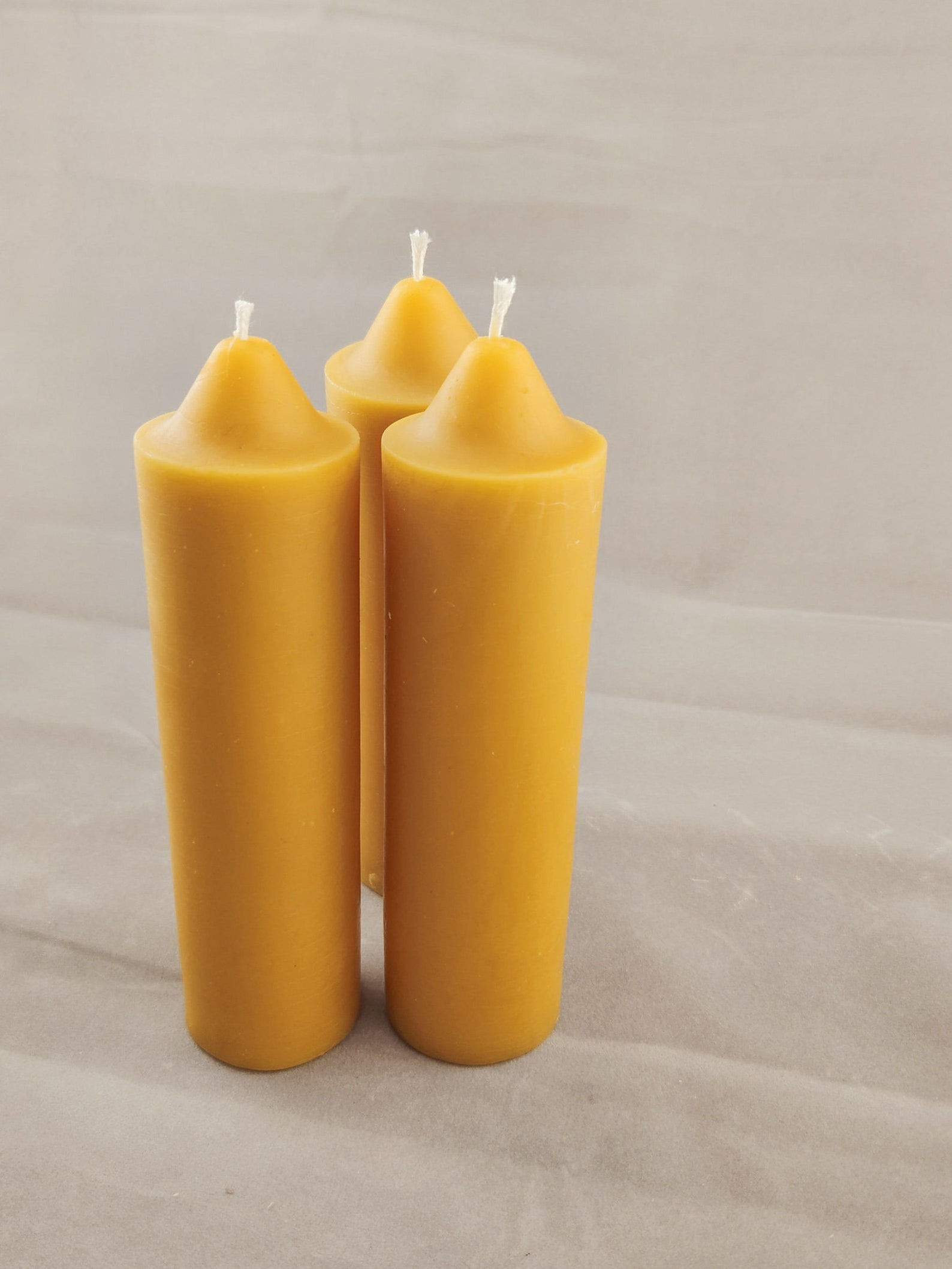 100 Beeswax Pillar Candle Emergency Candle 1 3 6 Etsy