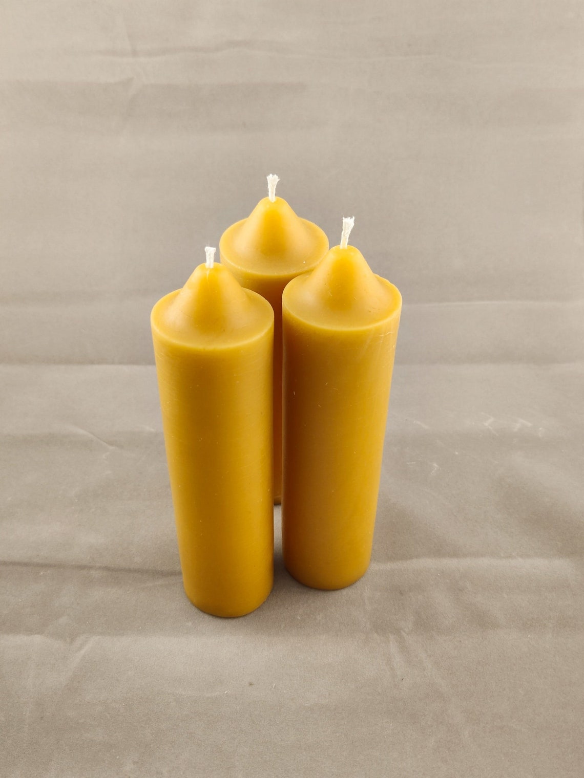 100 Beeswax Pillar Candle Emergency Candle 1 3 6 Etsy