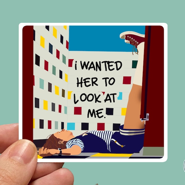 Horror show Robin Buckley “I wanted her to look at me." Quote Water-resistant Sticker