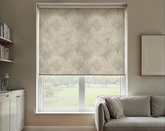 Art Deco Blackout Roller Blind: Custom Printed Window Shade