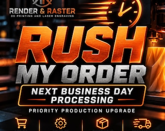 Rush Order Upgrade | Next Business Day Processing | Priority Processing Add-On | Faster Production