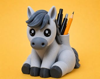 Customizable Horse Organizer | 3D Printed organizer for Pens, Makeup brushes and more