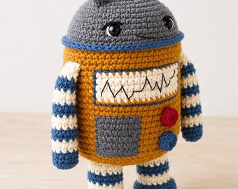 Robot Pixie Amigurumi Crochet Pattern, Easy Handmade Playful Toy Crochet PDF