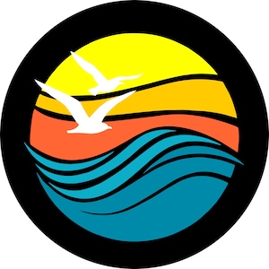 Ocean Waves & Seagulls Beach-Scape Design Spare Tire Cover - Custom Made To Order For Precision Fit