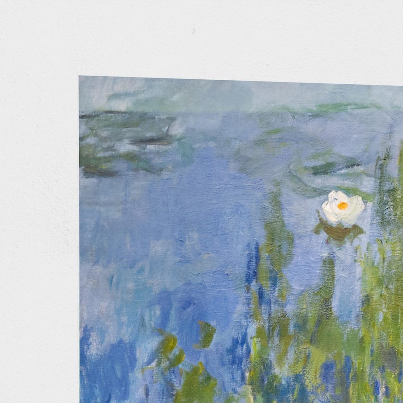 Monet Water Lilies Print, Impressionist Wall Art, Seerosen Painting, French Garden Decor, Vintage Art Print, Framed Wall Art