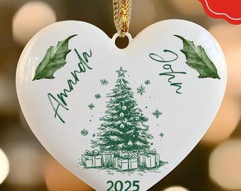 Personalized Couple Christmas Ornament 2025, Couple Ornament, Together Ornament, New Couple Keepsake, Christmas Gift For Couple