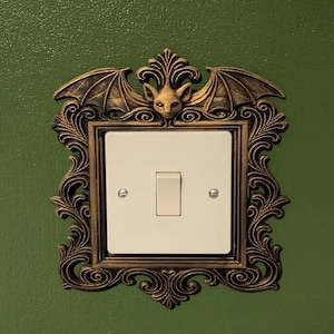 Gothic Bat Light switch frame