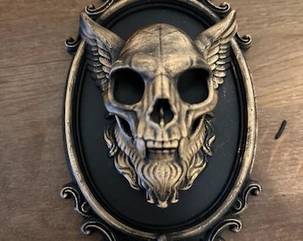 Gothic gargoyle wall decor.