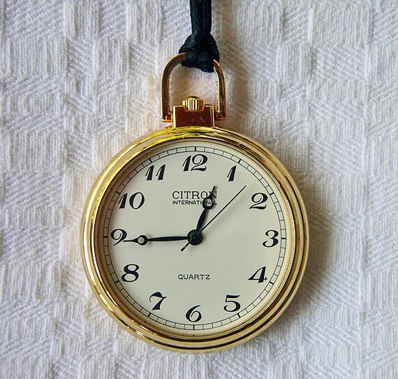 VIntage Citron International Pocket Watch Etsy