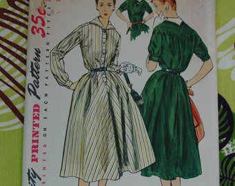 Vintage Pattern 1954 Simplicity No.4783 Dress, Size 12 Uncut