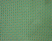 RESERVED for Retro-A-Nice Vintage Feedsack Fabric 28 x 37 quot Small Print Green Geometric